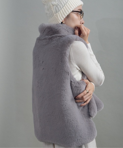 ベスト ジレ プルオーバーファーベスト レディース : ZOZOTOWN Yahoo