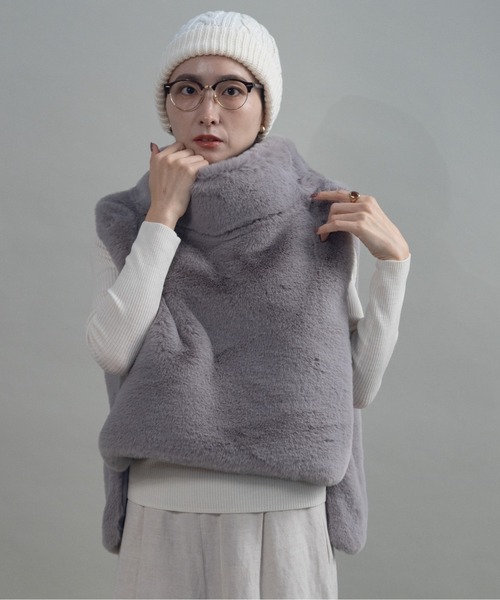 ベスト ジレ プルオーバーファーベスト レディース : ZOZOTOWN Yahoo