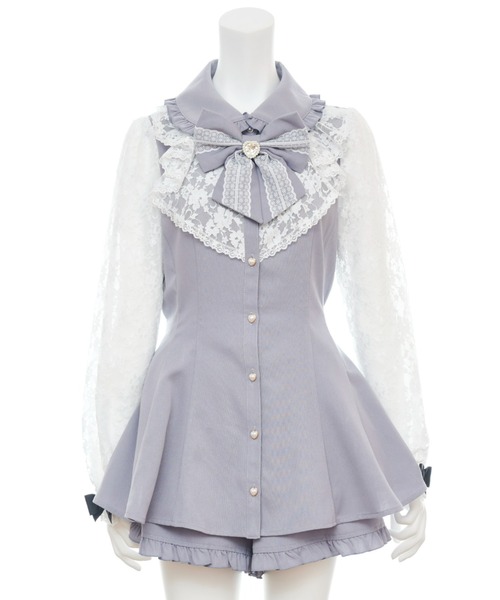 「Secret Honey」 セットアップ MEDIUM ブラックミックス レディース_画像7