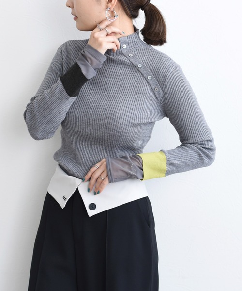 「Eimee Law」 長袖ニット 38 ブラック レディース_画像2