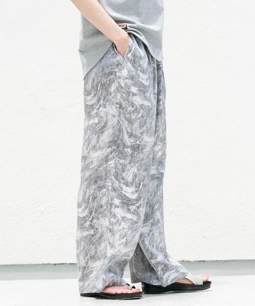 「EKAL」 イージーパンツ ONE グリーン レディース_画像3