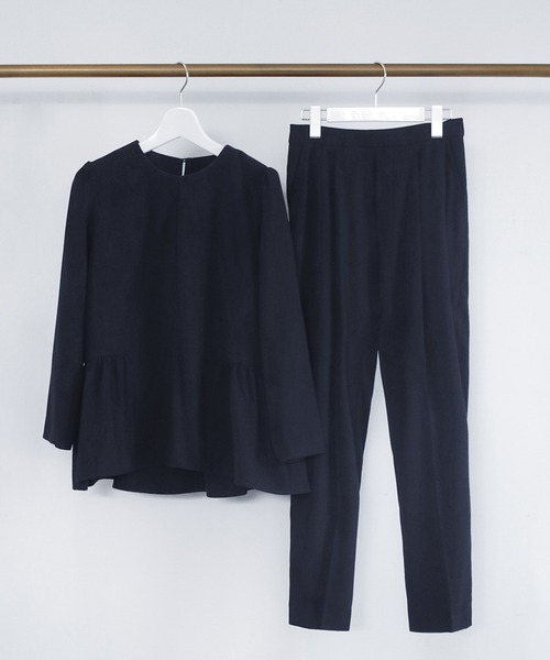 「Flolia」 セットアップ M ネイビー レディース_画像2