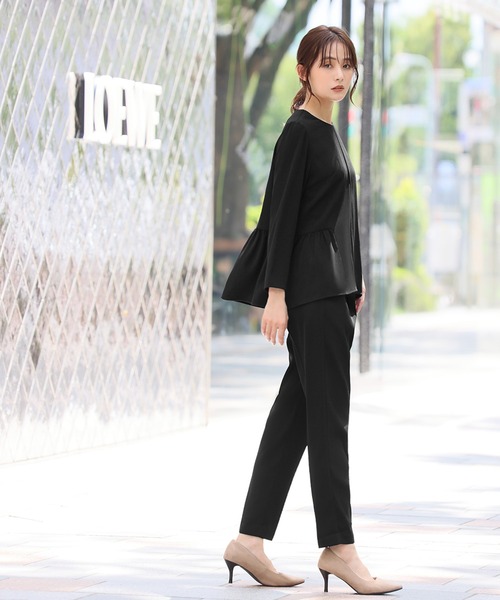 「Flolia」 セットアップ M ネイビー レディース_画像6