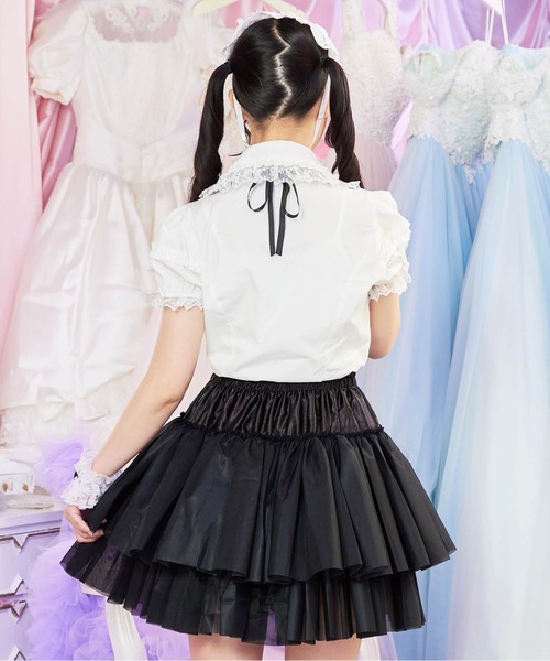 BODYLINE スカート 2段フリルのハードチュールパニエ : ZOZOTOWN Yahoo