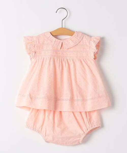 ベビー服 ロンパース SHIPS KIDS:70〜80cm /ベビー レース セットアップ