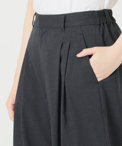 IENA（イエナ） スラックス パンツ ウォッシャブル リネンミックス