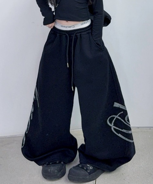 lilful ワイドパンツ スウェットパンツ ジャージ 「26年春夏新作