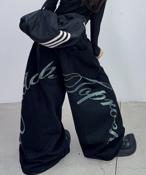 lilful ワイドパンツ スウェットパンツ ジャージ 「26年春夏新作