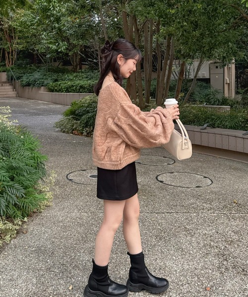 「hinari」 長袖ニット FREE アイボリー レディース_画像8