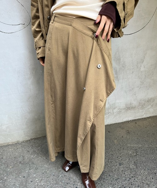 Ameri（アメリ） デニムスカート TENCEL DENIM WRAP LIKE SKIRT