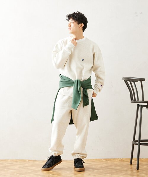 「Champion」 スウェットカットソー MEDIUM ボルドー メンズの画像
