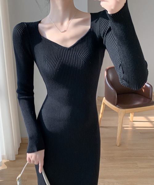 「Miniministore」 ニットワンピース フリー アイボリー レディース_画像5