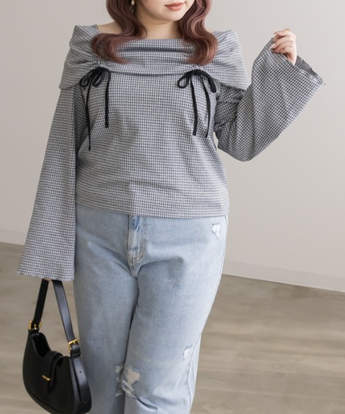 「CLETTE」 長袖カットソー 3L ブラック レディース_画像3