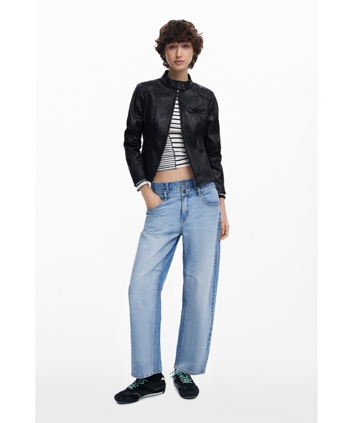 「Desigual」 ブルゾン X-SMALL レッド レディース_画像6