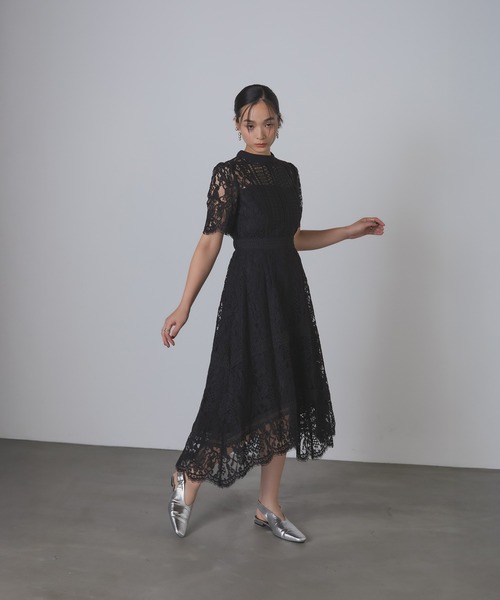 Rose of Sharon 半袖ワンピース M ボルドー レディース : ZOZOTOWN