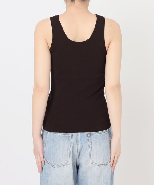 plage（プラージュ） タンクトップ ノースリーブ layered rib ニット