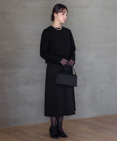 「Andemiu」 7分袖ワンピース MEDIUM ネイビー レディース_画像9