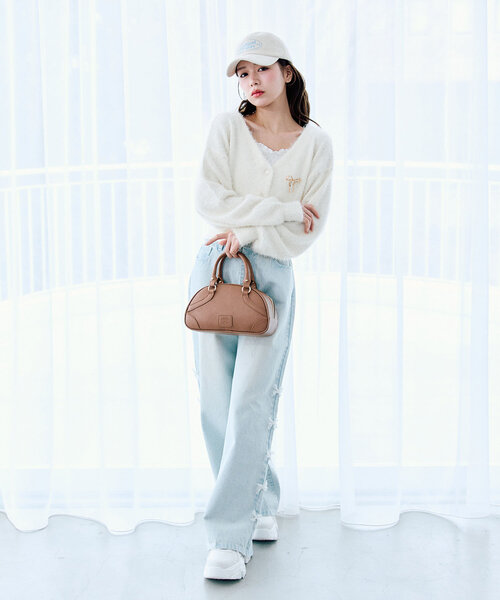 「OLIVE des OLIVE」 デニムパンツ MEDIUM ブルー レディース_画像4