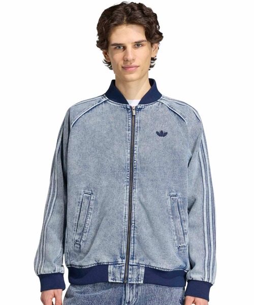 adidas（アディダス） デニムジャケット gジャン adidas SST TRACK TOP