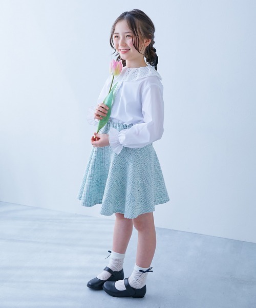 「devirock」 「KIDS」長袖ブラウス 120cm ホワイト キッズ_画像9