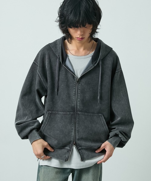 「CIYOT」 ジップアップパーカー M ブルー メンズ_画像2