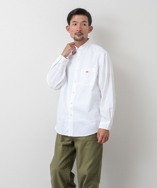 Danton（ダントン） 長袖シャツ 42 ホワイト メンズ : ZOZOTOWN Yahoo