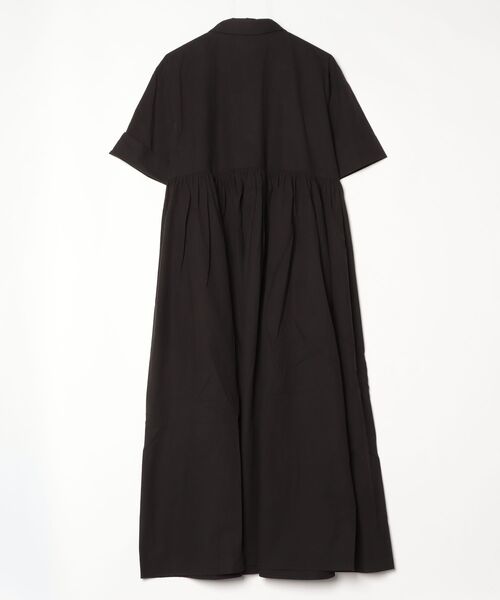 「CAROLINA GLASER」 半袖ワンピース MEDIUM ブラック レディース_画像2