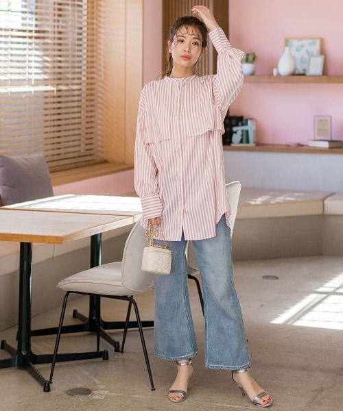 「VICKY」 長袖ブラウス M イエロー系その他 レディース_画像7