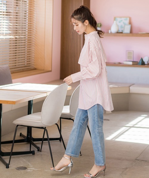 「VICKY」 長袖ブラウス M イエロー系その他 レディース_画像8