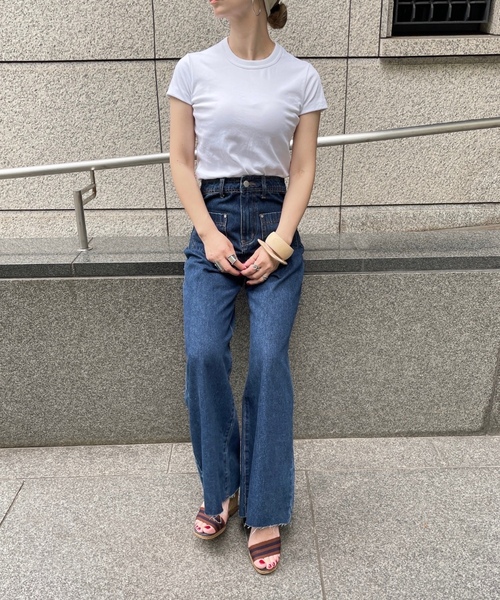 「ISOOK」 デニムパンツ M ブルー レディース_画像2