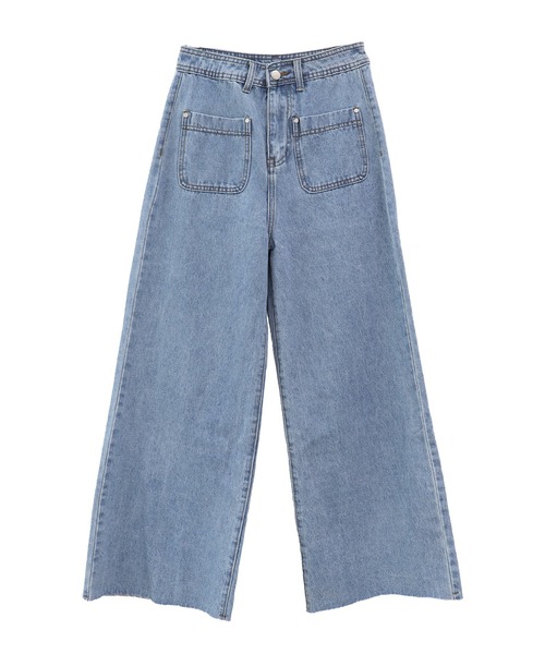 「ISOOK」 デニムパンツ M ブルー レディース_画像6