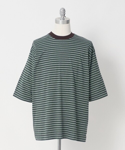 LOEFF ロエフ　コットンボーダーTシャツ LOEFF（ロエフ） tシャツ 「LOEFF」スビンコットン ボーダー Tシャツ