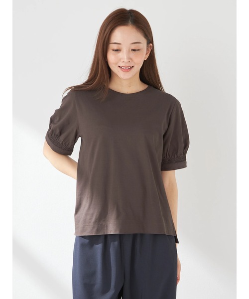 tシャツ 「吸水速乾/接触冷感」ギャザープルオーバー レディース