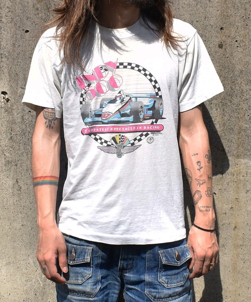 VINTAGE tシャツ 「ヴィンテージ古着」80's INDY500 プリントT