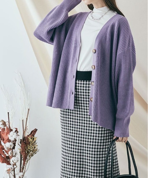 スカート チェック柄＆アーガイル ニット ナロー : ZOZOTOWN