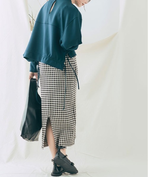 スカート チェック柄＆アーガイル ニット ナロー : ZOZOTOWN Yahoo!店