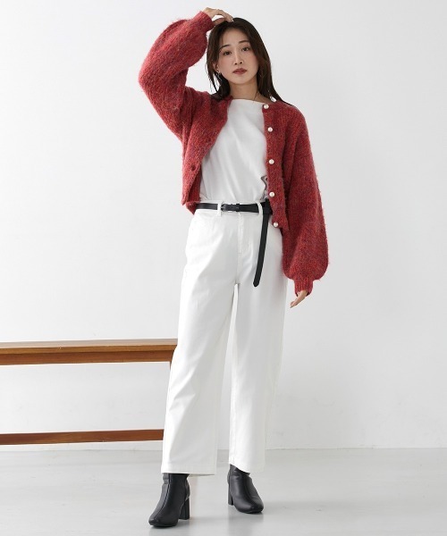 Petitjo パンツ 小さいサイズ ゆるフィットワイドパンツ 低身長