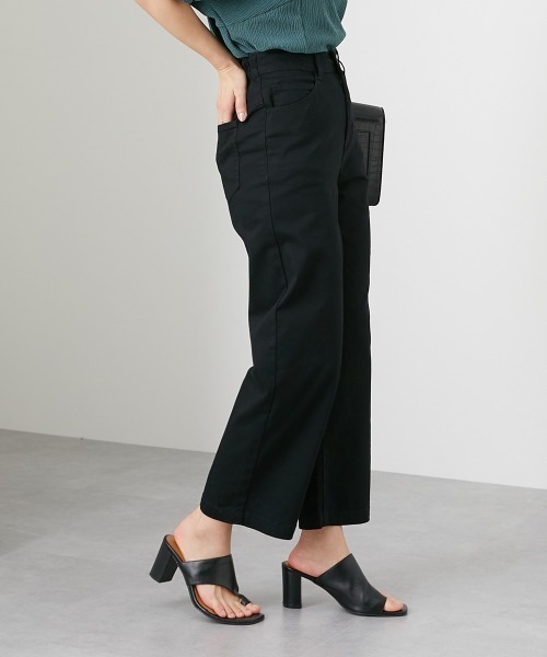 新品　未使用　レディースワイドパンツ パンツ サイドラインワイドパンツ レディース : ZOZOTOWN Yahoo