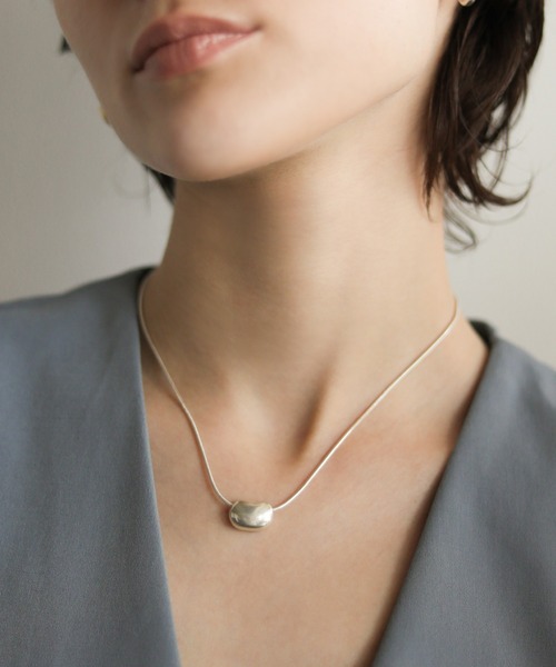 TEN. ネックレス SILVER925 ぺブルネックレス レディース メンズ 