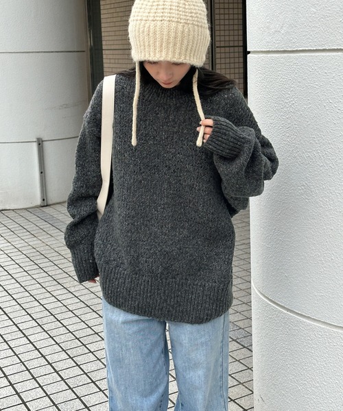 select MOCA（セレクトモカ） ニット セーター 「洗える」メランジ