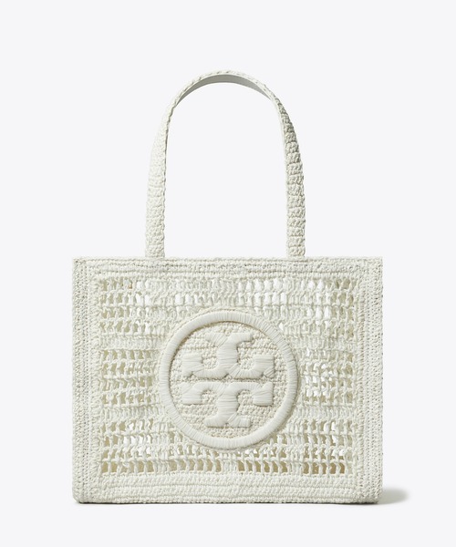 TORY BURCH エラ ロゴ 刺繍 クロシェ トートバッグ TORY BURCH トートバッグ エラ ハンドクロシェ スモールトート