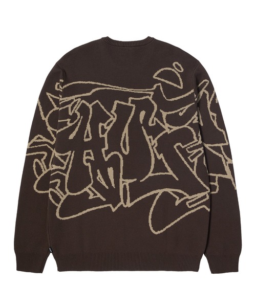 HUF セーター ニット OUTLINES CREWNECK SWEATER / ハフ