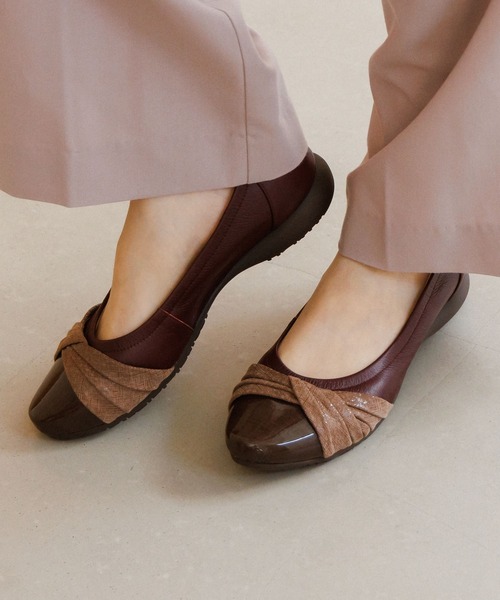 卑弥呼 パンプス 「Made in Japan」「撥水」クロスリボン