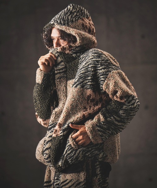 GLIMCLAP ブルゾン アウター mj10214- Boa hooded blouson ボア