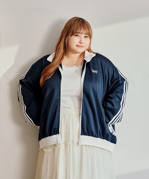 ROSY LUCE リボントラックジャケット Louiosy tシャツ 「大きいサイズ」リボントラックジャケット