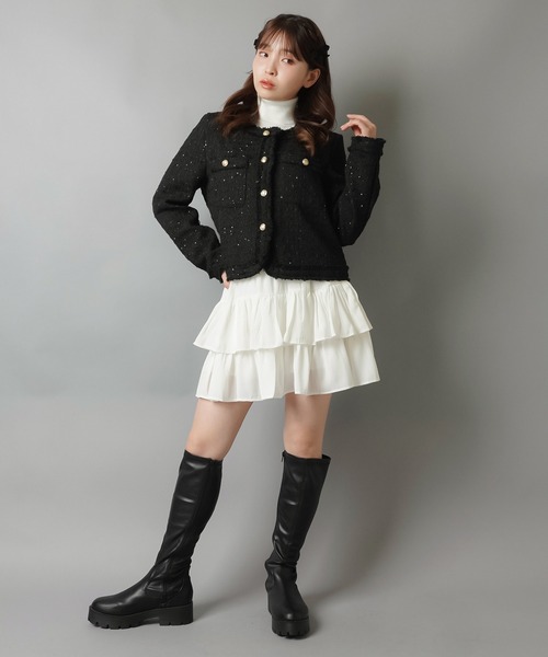 SPINNS（スピンズ） スカート 「軽やかな素材で、ふんわり可愛い