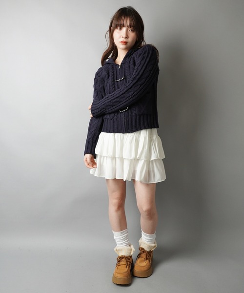 SPINNS（スピンズ） スカート 「軽やかな素材で、ふんわり可愛い