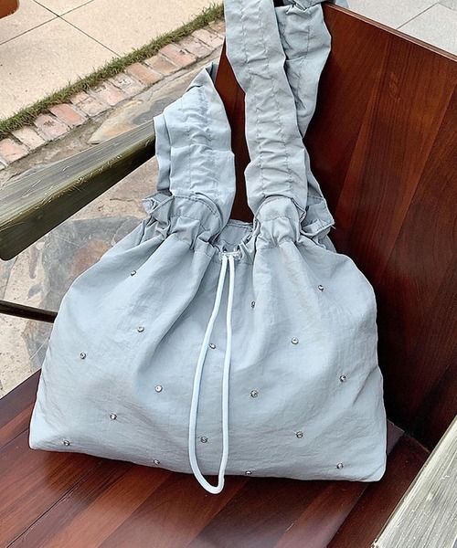 Mignonjour トートバッグ Mignonjour/フリルハンドル巾着トート