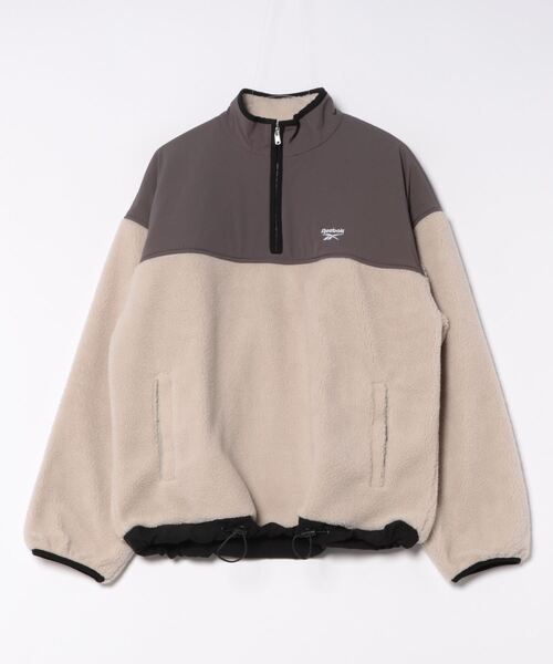 PR01. ブルゾン アウター Reebok ツートーンフリースジャケット メンズ