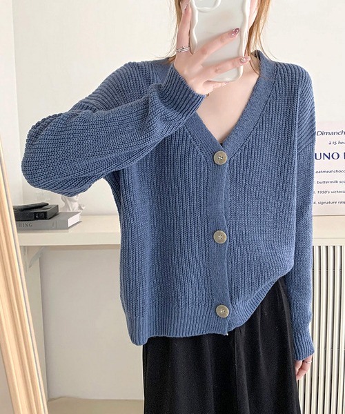 Amulet（HERMES） カーディガン レトロカーディガン レディース 